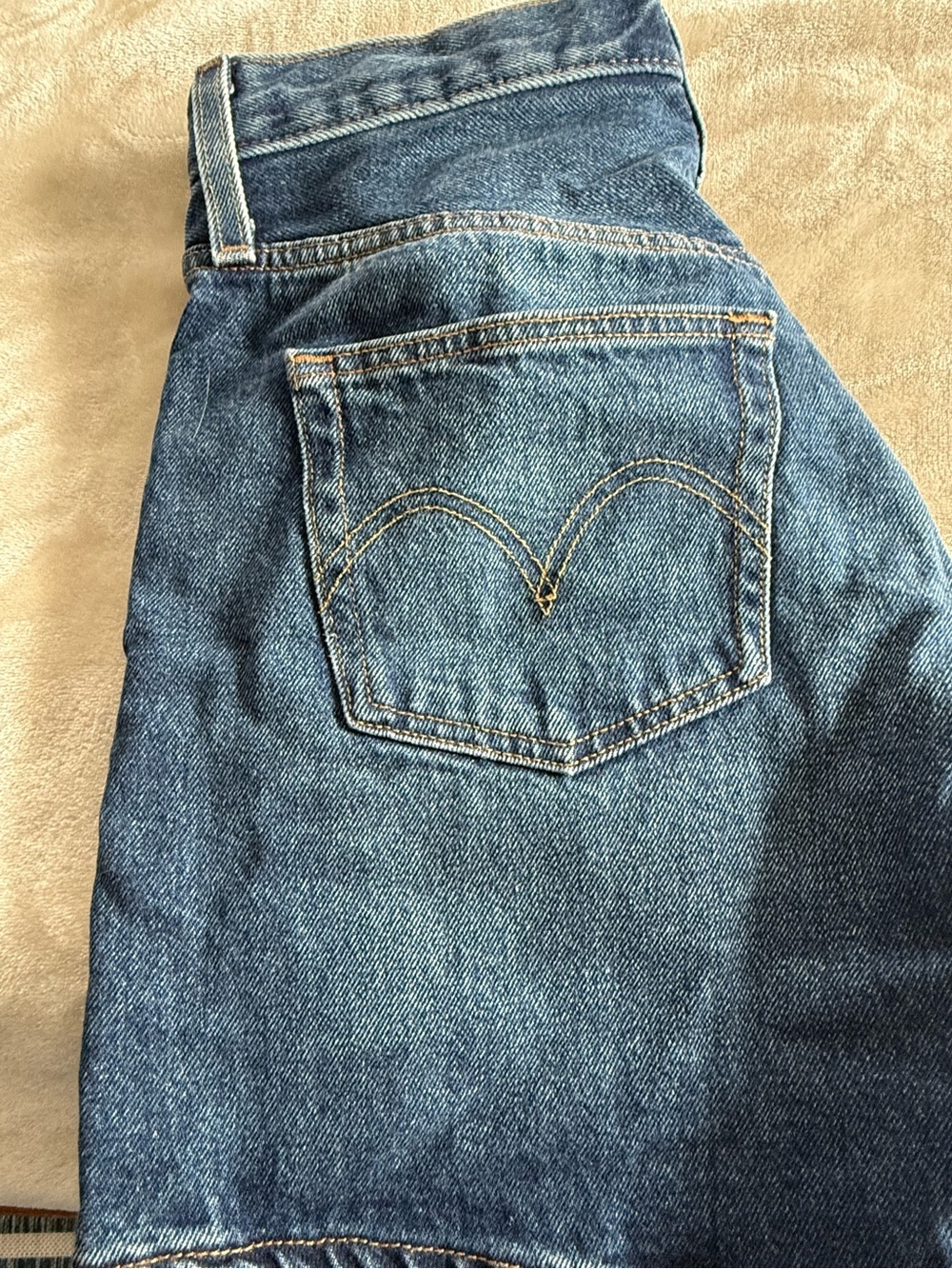 Levi's 501 Mid Thigh high rise denim shorts